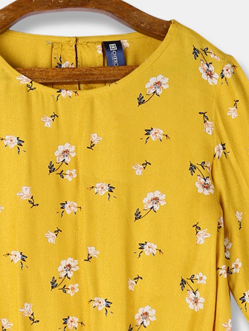 yellow cotton regular top - 17597320 - Zoom Image - 3