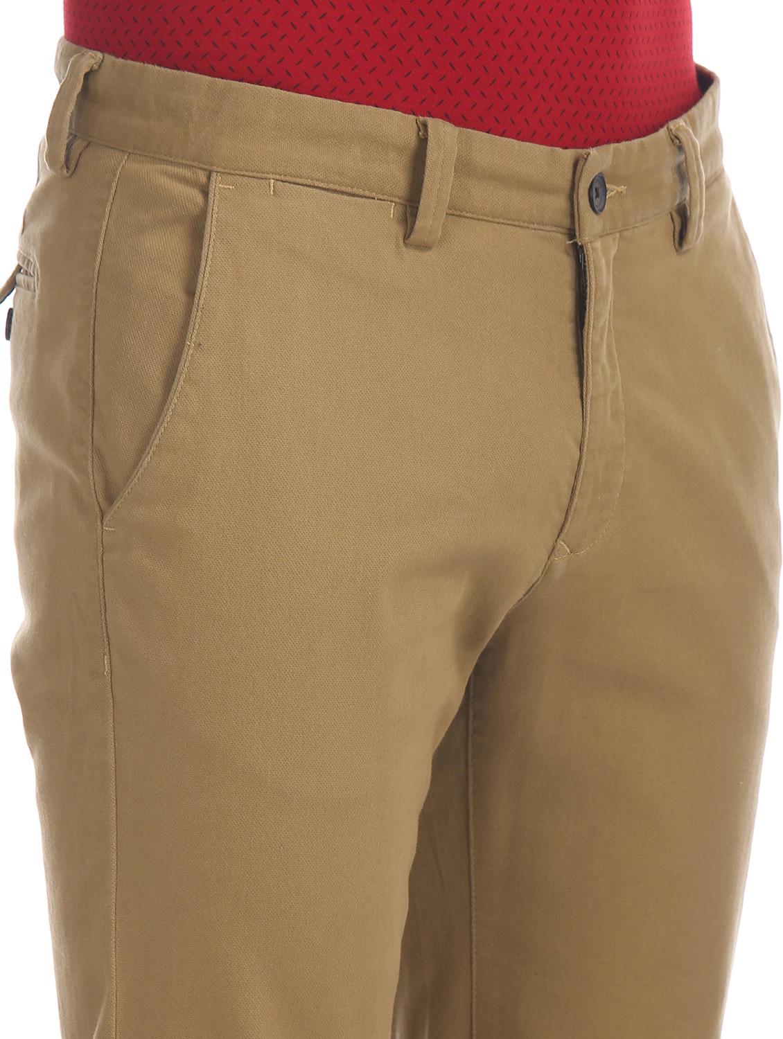 brown solid chinos trouser - 17597703 - Zoom Image - 5