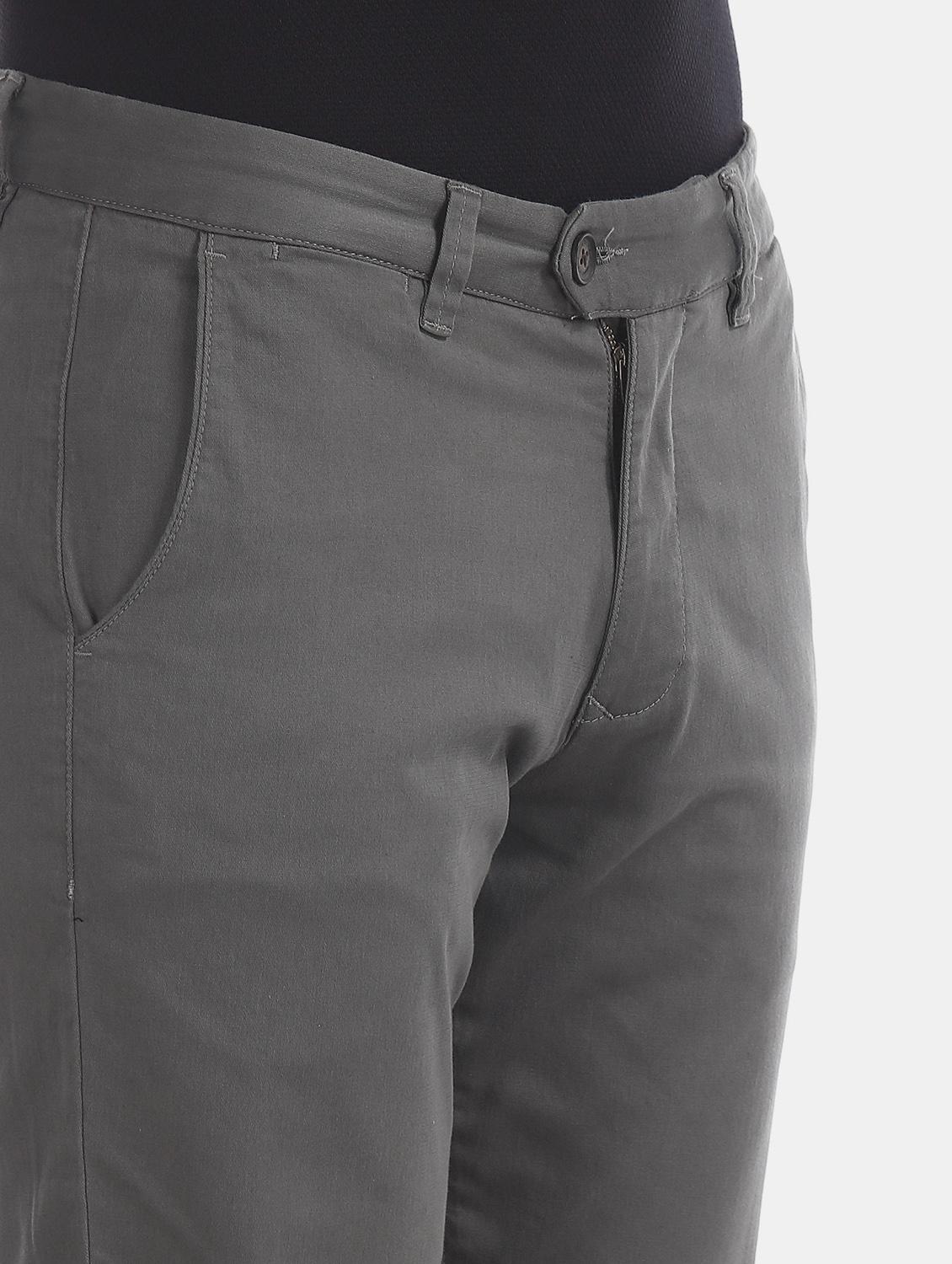 grey solid chinos trouser - 17597705 - Zoom Image - 5