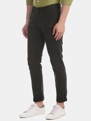black solid chinos trouser - 17597715 - Standard Image - 2
