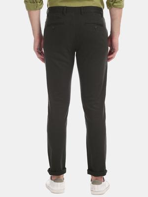 black solid chinos trouser - 17597715 - Standard Image - 3