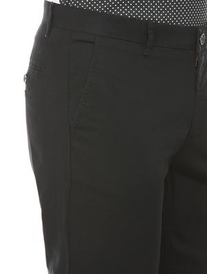 black solid chinos trouser - 17597717 - Standard Image - 5