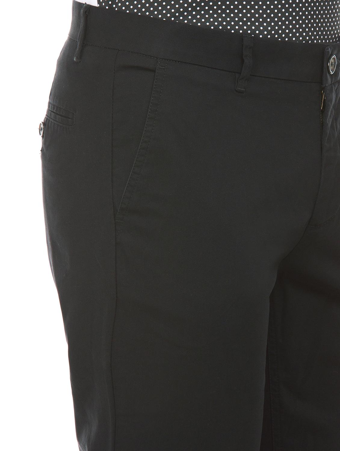 black solid chinos trouser - 17597717 - Zoom Image - 5