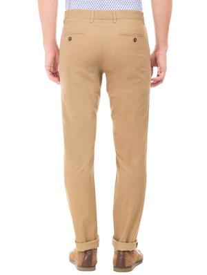 brown solid chinos trouser - 17597719 - Standard Image - 3