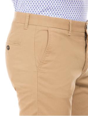 brown solid chinos trouser - 17597719 - Standard Image - 5