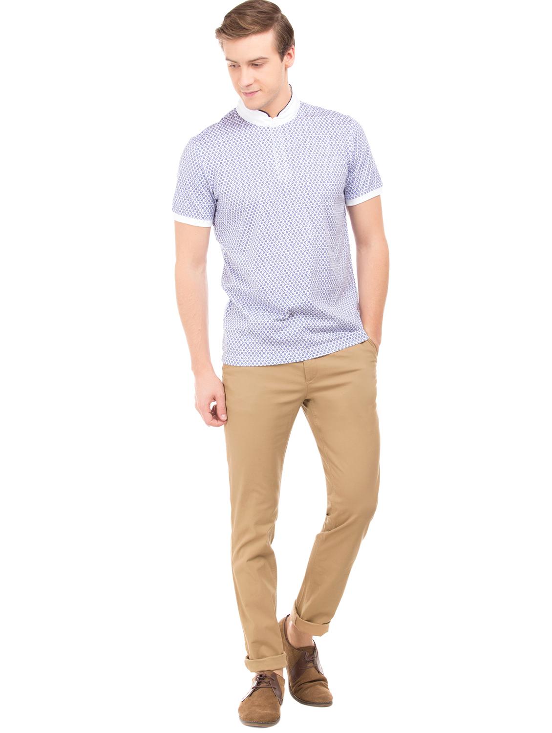 brown solid chinos trouser - 17597719 - Zoom Image - 4