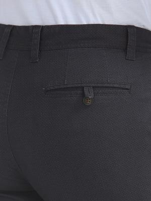 navy blue solid chinos trouser - 17597723 - Standard Image - 5