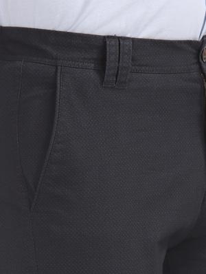 navy blue solid chinos trouser - 17597723 - Standard Image - 6