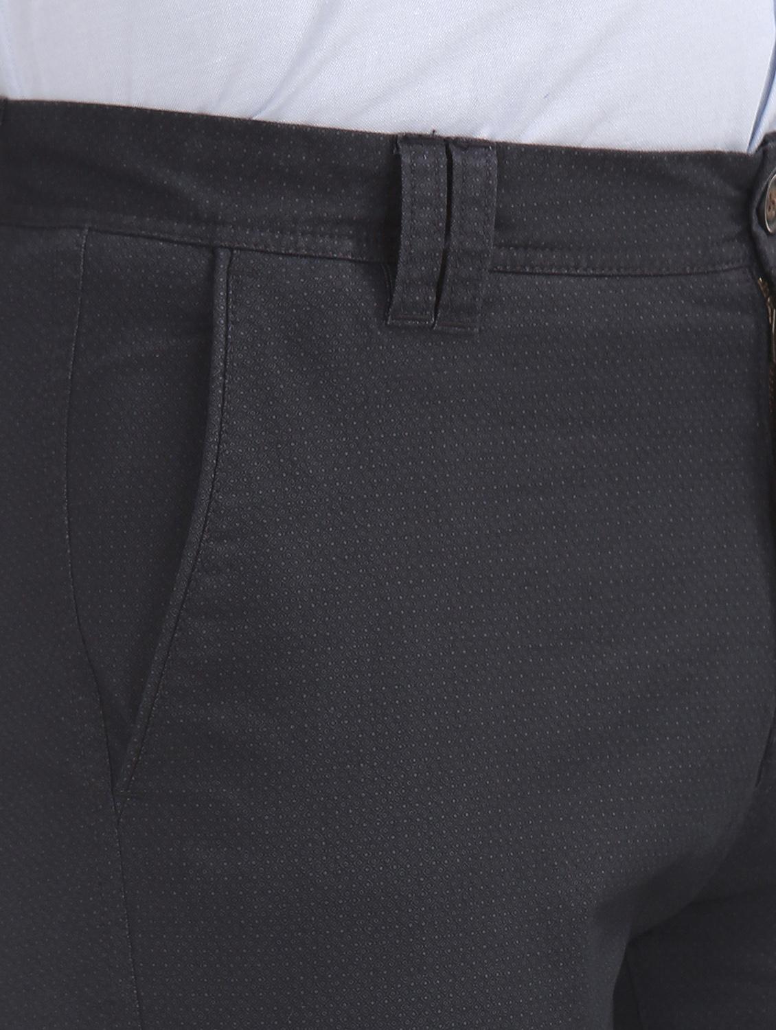 navy blue solid chinos trouser - 17597723 - Zoom Image - 6