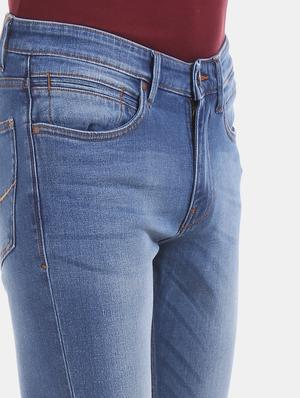 blue light washed denim jeans - 17597784 - Standard Image - 4