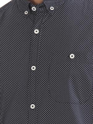 navy blue printed casual shirt - 17598049 - Standard Image - 5