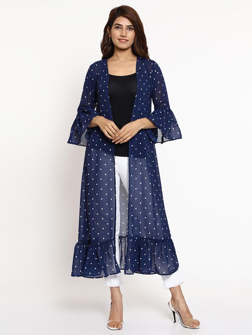 bell sleeves polka dot shrug - 17598217 - Zoom Image - 1