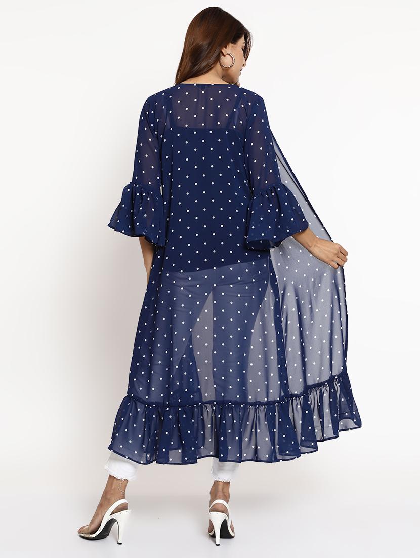 bell sleeves polka dot shrug - 17598217 - Zoom Image - 4