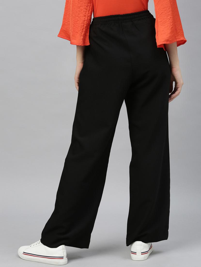 solid wide leg trouser - 17598236 - Zoom Image - 4