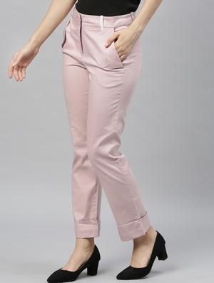 high rise flat front trouser - 17598245 - Standard Image - 2