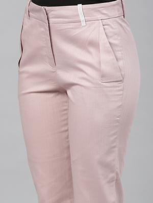 high rise flat front trouser - 17598245 - Standard Image - 5