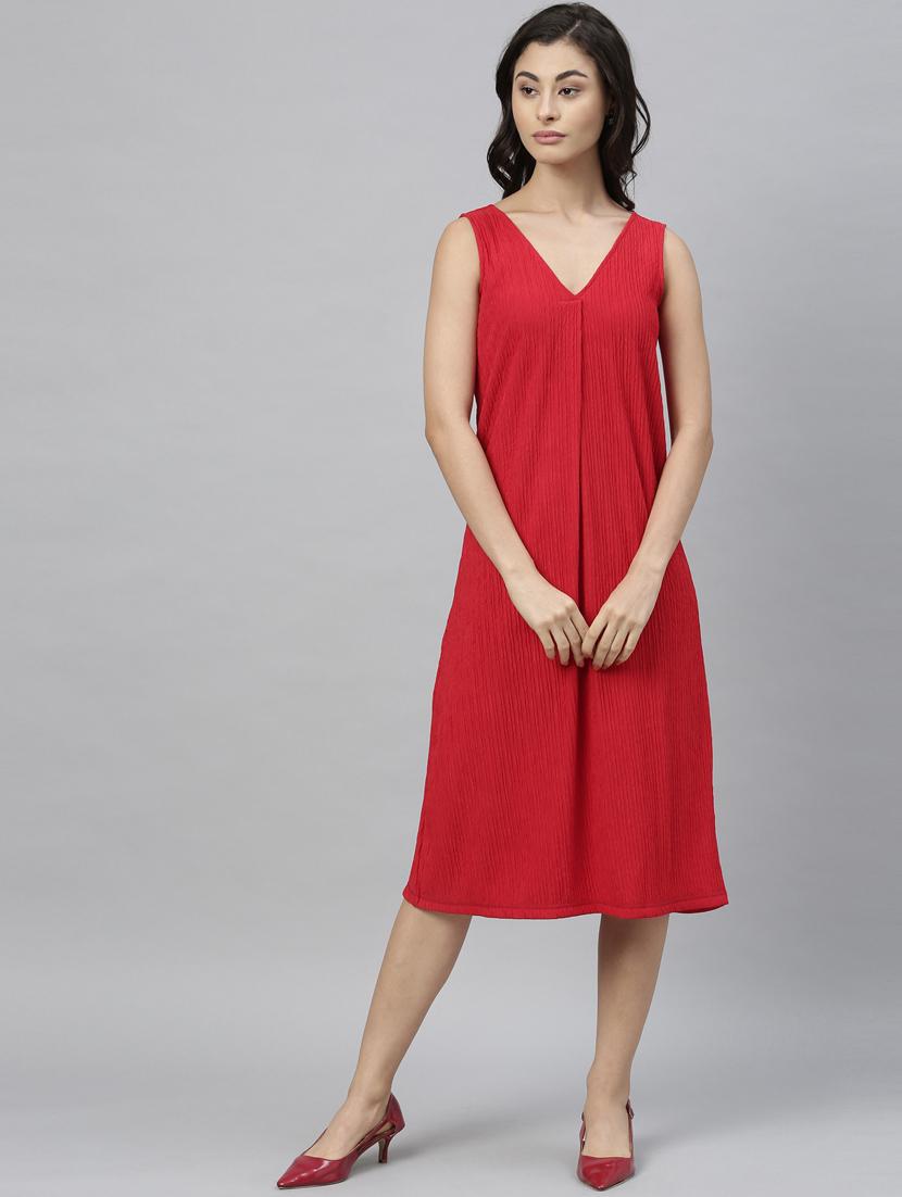 v neck a-line dress - 17598257 - Zoom Image - 3