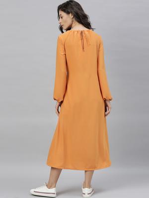 drawstring waist maxi dress - 17598269 - Standard Image - 4