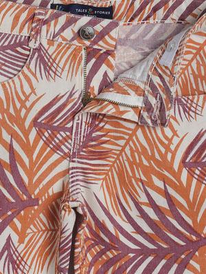 brown printed shorts - 17599218 - Standard Image - 3