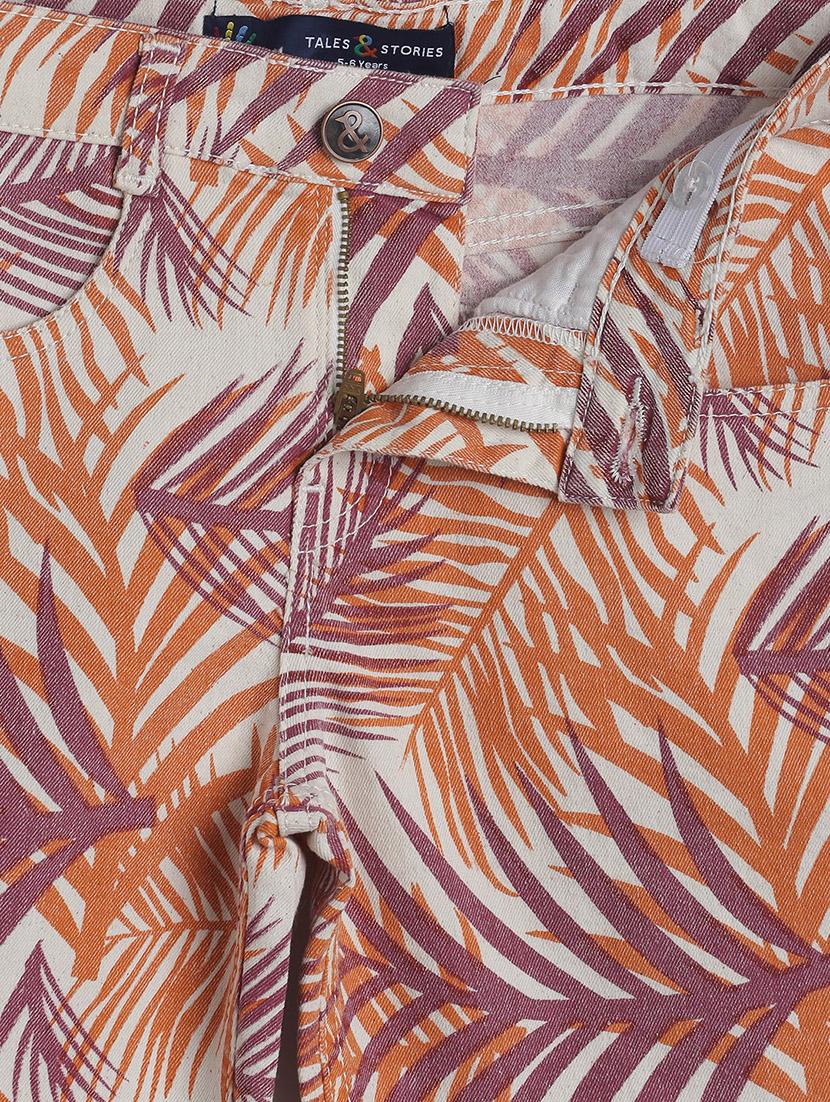 brown printed shorts - 17599218 - Zoom Image - 3