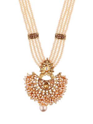 gold plated long necklace - 17599463 - Standard Image - 2
