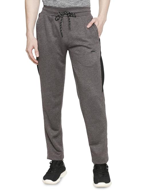 grey side taped full length track pant - 17599519 - Standard Image - 1