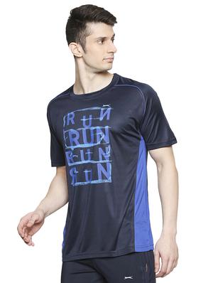 navy blue printed t-shirt - 17599534 - Standard Image - 2