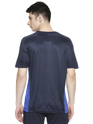 navy blue printed t-shirt - 17599534 - Standard Image - 3