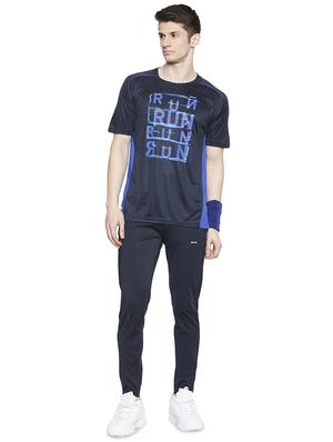 navy blue printed t-shirt - 17599534 - Standard Image - 4