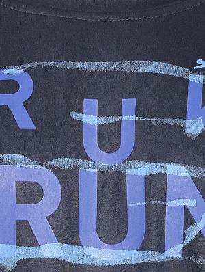 navy blue printed t-shirt - 17599534 - Standard Image - 5
