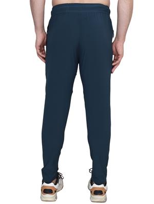 dark blue color block full length track pant - 17599592 - Standard Image - 3