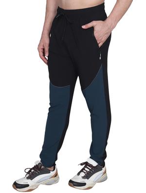 black color block full length track pant - 17599593 - Standard Image - 2