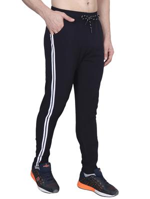 black side striped full length track pant - 17599594 - Standard Image - 2