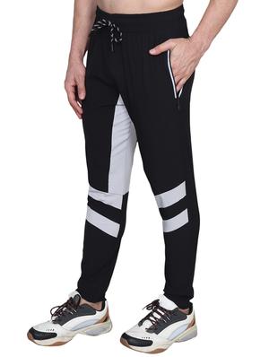 black color block full length track pant - 17599600 - Standard Image - 2