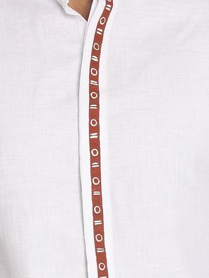 white linen casual shirt - 17599660 - Standard Image - 5