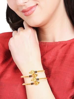 gold plated bangle - 17599754 - Standard Image - 4