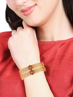 gold plated bangle - 17599768 - Standard Image - 4