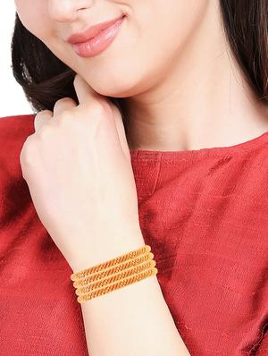 gold plated bangle - 17599770 - Standard Image - 2