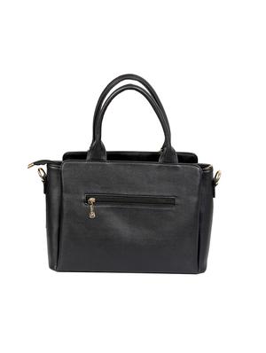 black leatherette (pu) regular handbag - 17599996 - Standard Image - 2