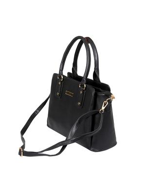 black leatherette (pu) regular handbag - 17599996 - Standard Image - 4