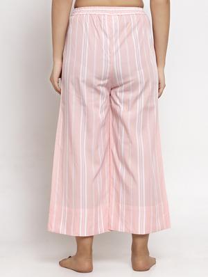 high rise striped palazzo - 17600081 - Standard Image - 3