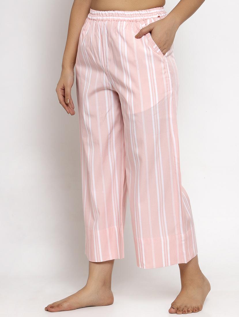 high rise striped palazzo - 17600081 - Zoom Image - 2