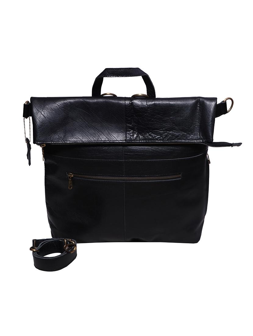 black leather utility backpack - 17601417 - Zoom Image - 2