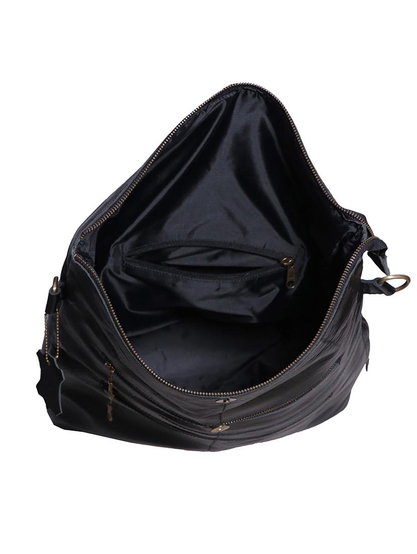 black leather utility backpack - 17601417 - Zoom Image - 3