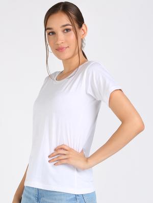 round neck solid tee - 17601530 - Standard Image - 2