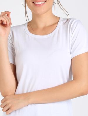 round neck solid tee - 17601530 - Standard Image - 5