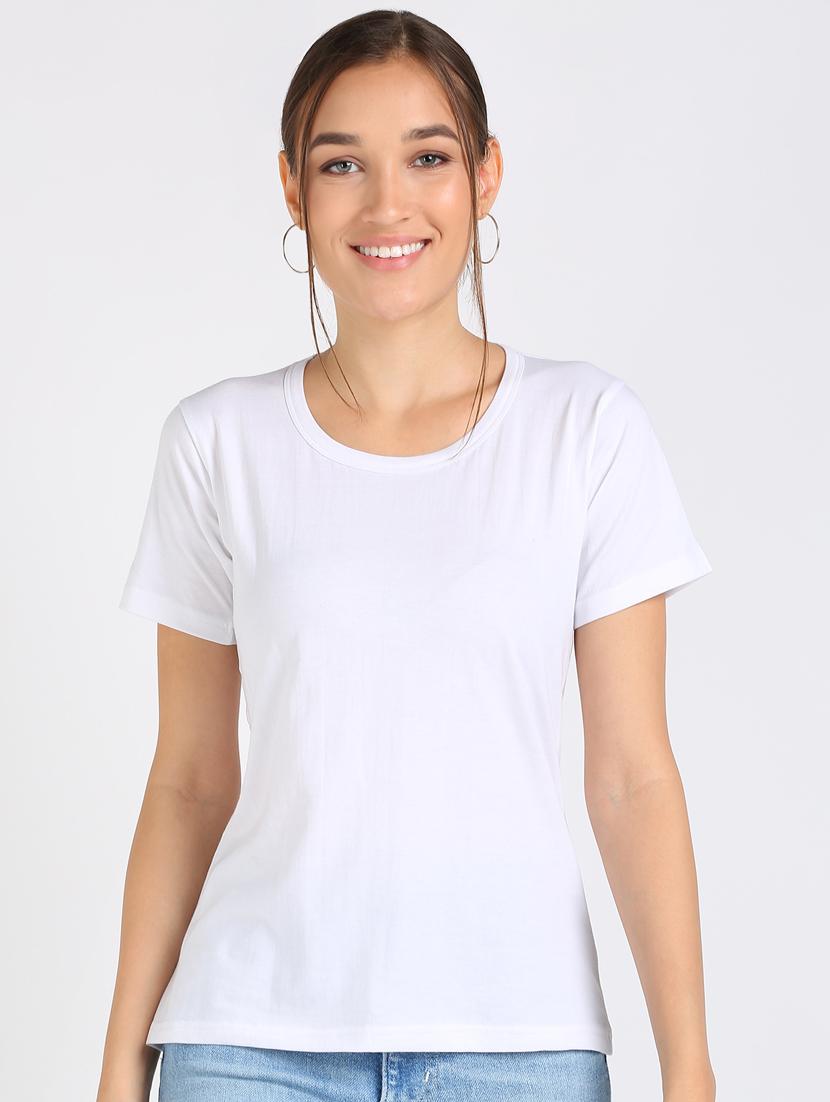 round neck solid tee - 17601530 - Zoom Image - 1