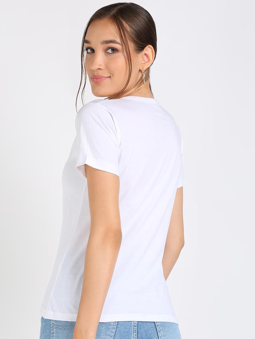 round neck solid tee - 17601530 - Zoom Image - 3