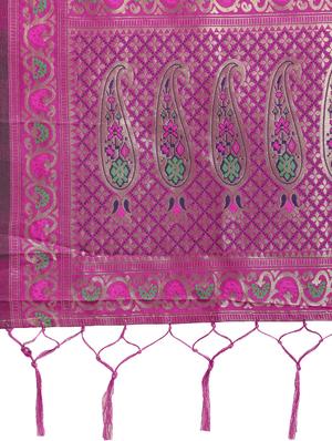 blue silk flared lehenga - 17601792 - Standard Image - 3