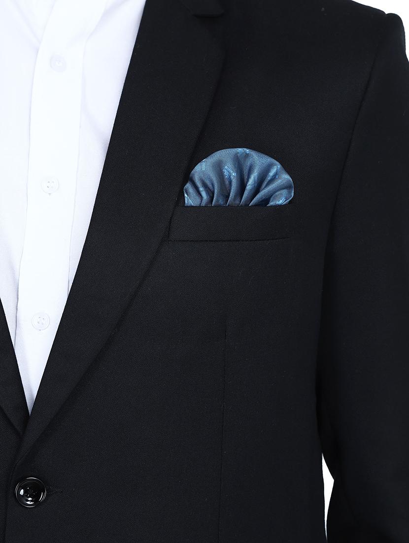black solid single breasted formal blazer - 17602181 - Zoom Image - 4
